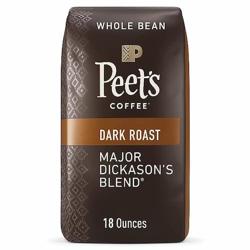 Peet's Dark Roast Major Dickanson's Whole Bean Coffee 18-Ounce