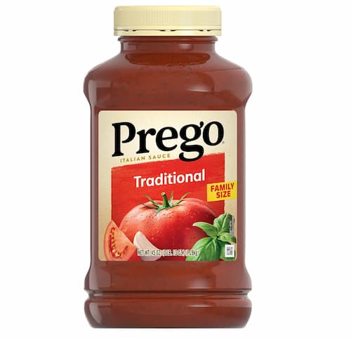 Prego Conventional Pasta Sauce Household Measurement Jar solely $3.31 shipped!