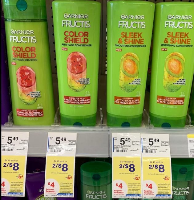 Garnier Fructis on shelf