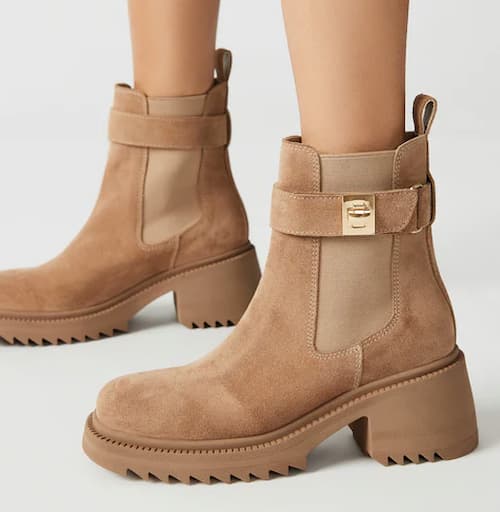 Steve Madden Gates Taupe Suede Boots