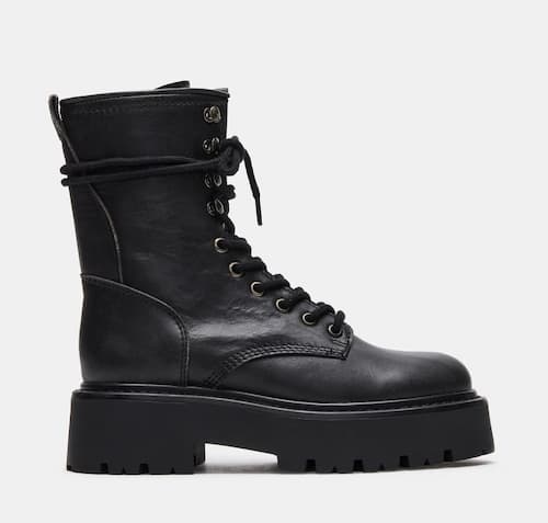 Rowen Black Leather Boots