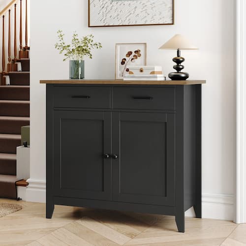 Lark Manor Ailynn 2 Drawer 2 Door Accent Cabinet 