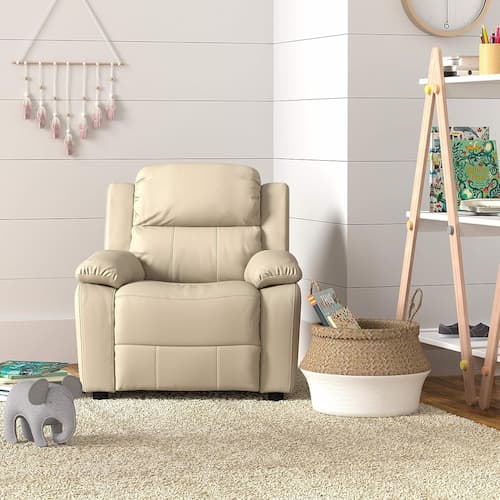 Amazon Basics LeatherSoft Kids Recliner