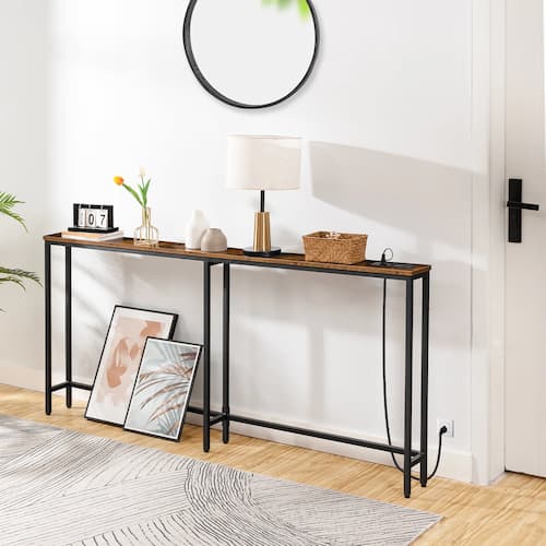 Castiglione 70.9'' Console Table with Charging Station