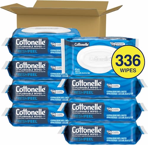 Cottonelle Fresh Feel Hot Water Wipes