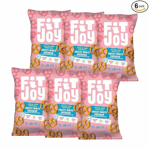 FitJoy Gluten Free Pretzels, White Cheddar Twists