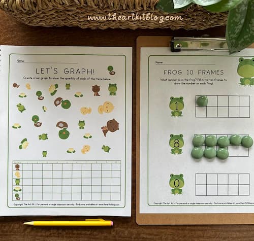 Free Printable Pond Animals Activity Pack