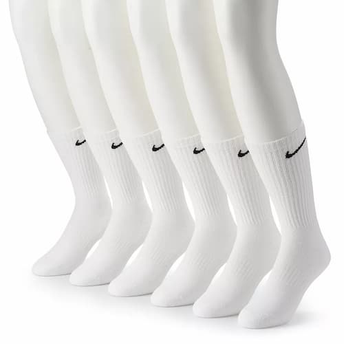 Men's Nike 6-Pack Everyday Cushioned Crew Training Socks