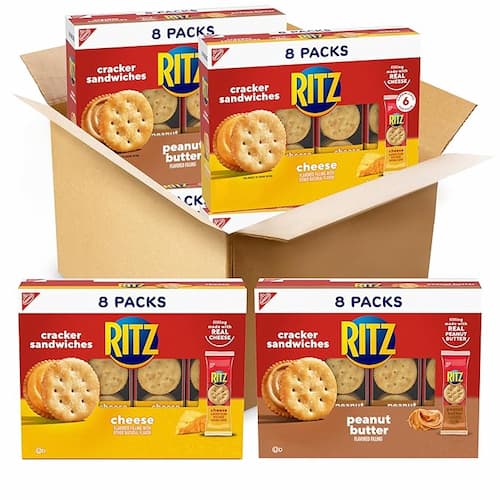 Ritz Sandwich Cracker Variety Pack (Peanut Butter and Cheese) 32-Count