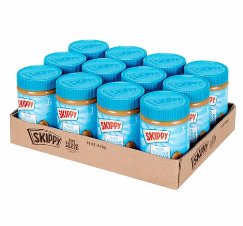 SKIPPY, Peanut Butter Spread, Creamy 16 oz (12 Pack)