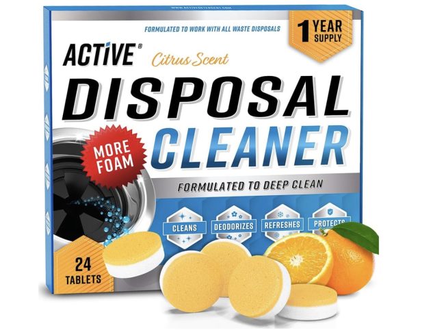 Garbage Disposal Cleaner Deodorizer Tablets - 24 Pack