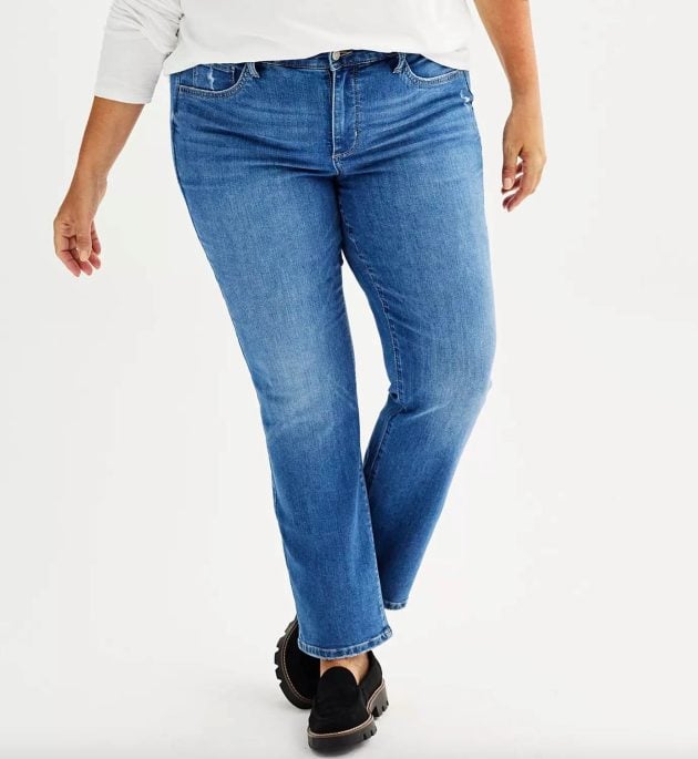 Plus Size Sonoma Goods For Life® Straight Jeans