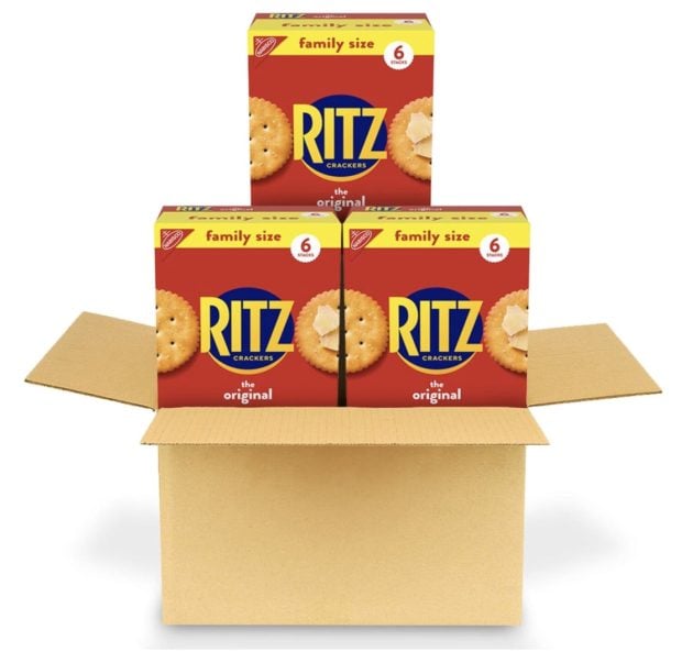 RITZ Original Crackers, Family Size, 3 Boxes