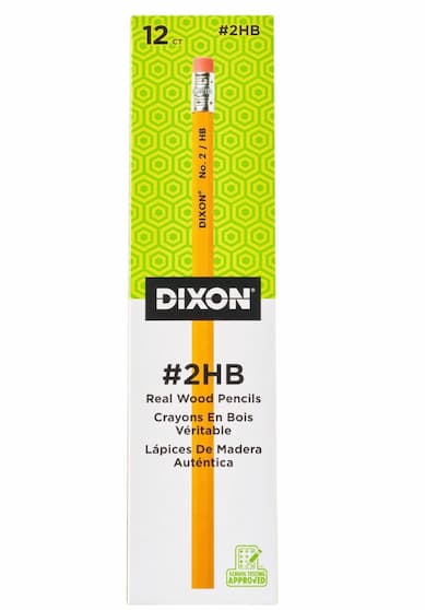 Dixon No. 2 Yellow Pencils, 12 count only $0.83 shipped!