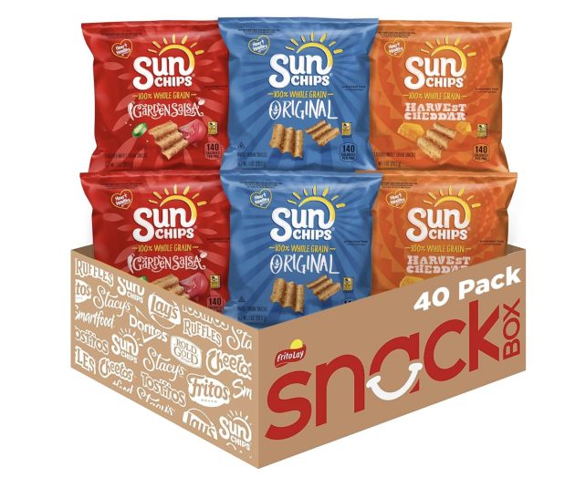 SunChips Multigrain Snacks, Variety Pack, 1 Ounce (Pack of 40)