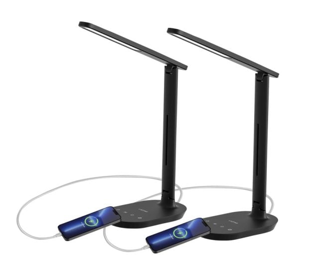 Lastar LED Desk Lamp with USB Charging Port