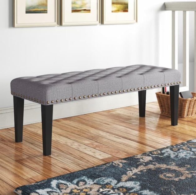 Maen Linen Upholstered Bench only $49.99 shipped (Reg. $200!)