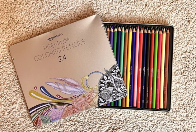 Amazon Basics Premium Colored Pencils, 24 count only $2.84 shipped!