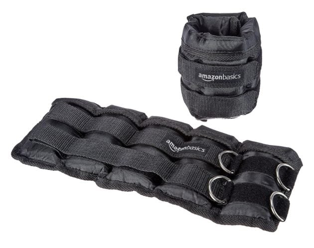 Amazon Basics Adjustable 2.5lb Ankle and Leg Weights (Set of 2)