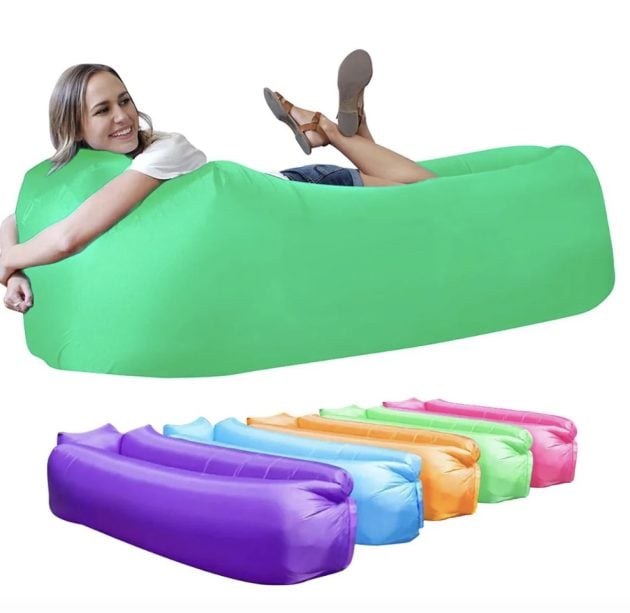 Inflatable Lounger Air Sofa Chair only $16.99 shipped!