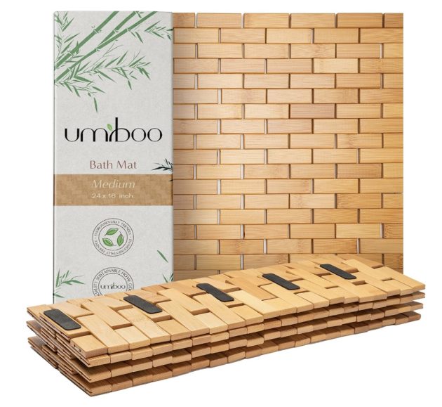 Bamboo Bath Mat only $14.77!