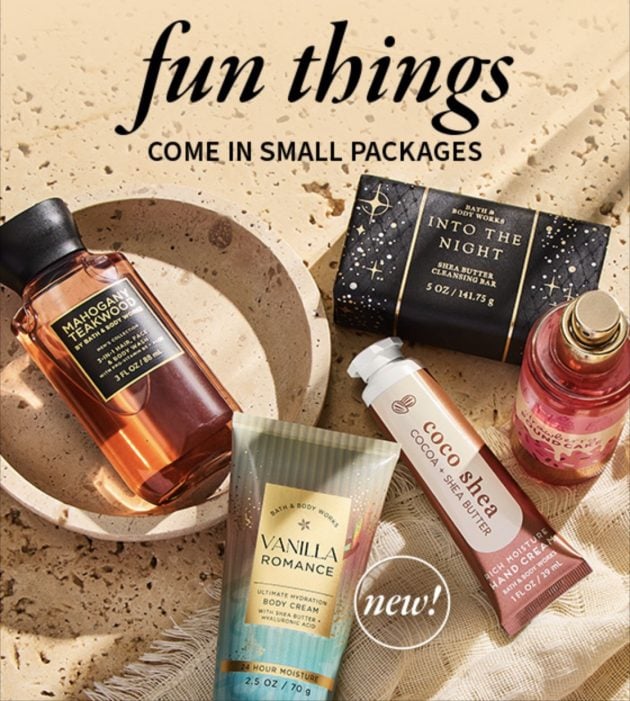 Bath & Body Works: Fun Size Fragrances, Hand Creams & Bar Soaps only $2.95 {Today Only!}