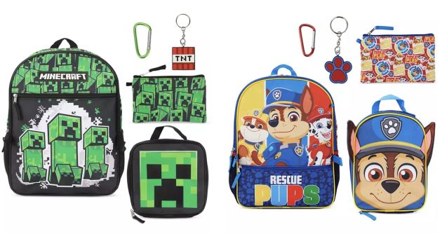 *HOT* Kid’s 5-Piece Backpack Sets only $19.99 at Macy’s!