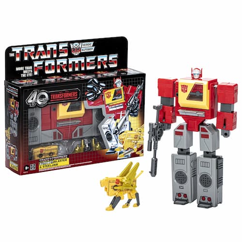 Transformers: Retro 40th Anniversary Autobot Blaster & Steeljaw Kids Toy Action Figure 