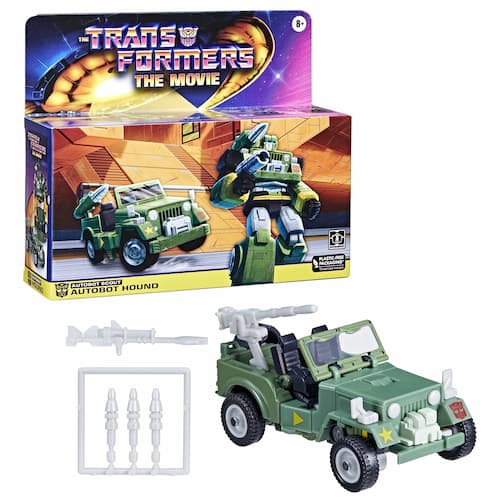 Transformers: Retro The Movie Autobot Hound Collectible Converting Vehicle Kids Toy Action Figure