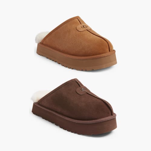 UGG Discoquette Genuine Shearling Slide Slippers