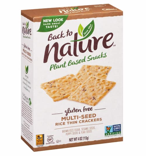 Back to Nature Gluten Free Crackers, Multi-Seed Rice Thins