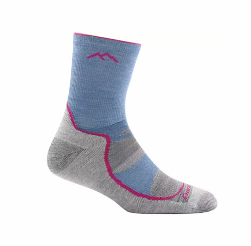 Darn Tough Girls' Light Hiker Cushioned Micro Crew Socks