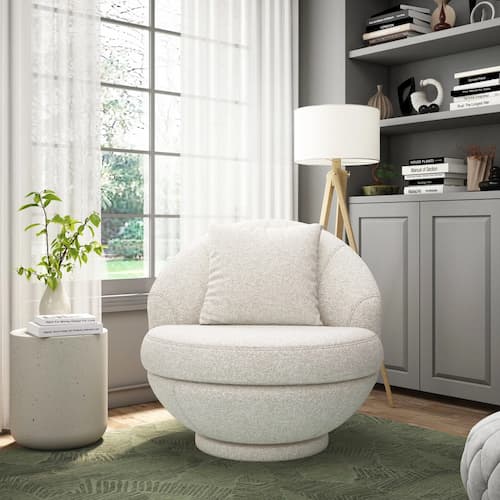 Hillsdale Boulder Upholstered Swivel Storage Chair