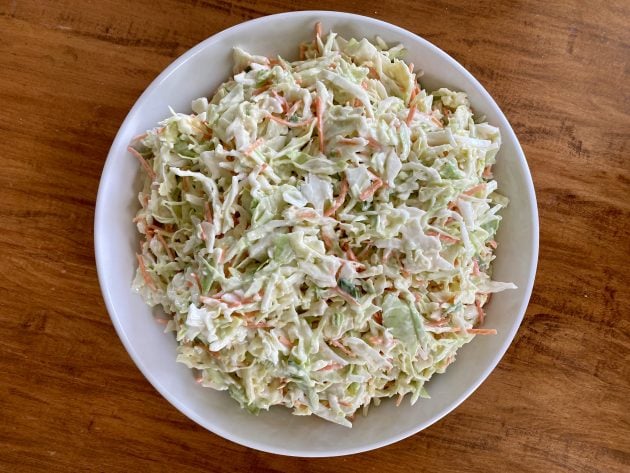 homemade coleslaw