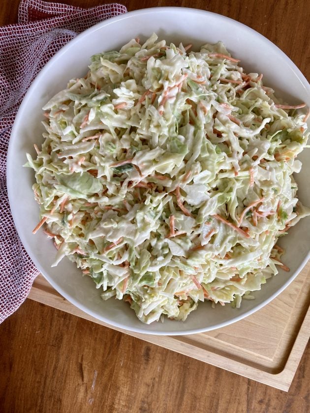 receita de molho cremoso de salada de repolho