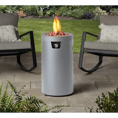 Mainstays 28-inch Tall Column Propane Gas Outdoor Fire Pit