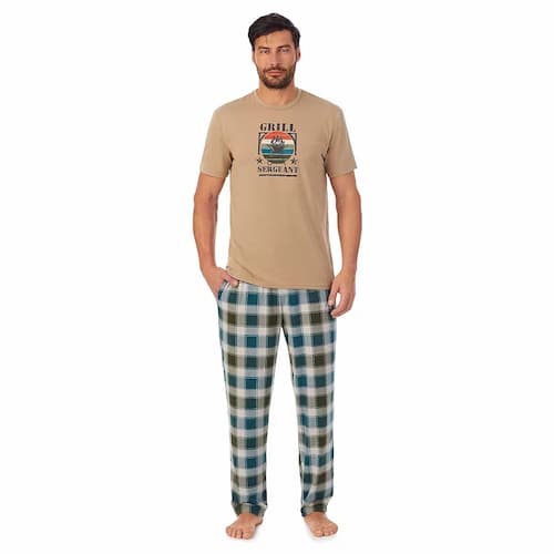 Men's Cuddl Duds Pajama Tee & Pajama Pants Set