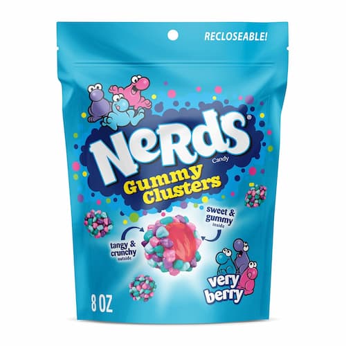 Nerds Gummy Clusters Candy, 8-oz bag