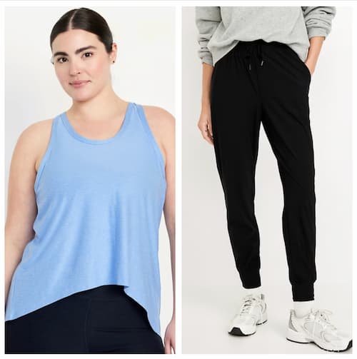 Roupas esportivas femininas da Old Navy