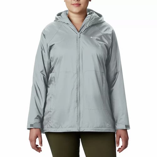 Long Sleeved Rain Waterproof Jacket Columbia Size