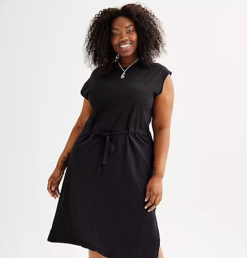 Plus Size Sonoma Goods For Life Belted Knit Dress