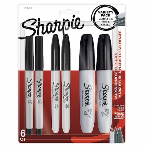 Sharpie Permanent Markers Variety Pack 6-Count only $4.65 shipped!