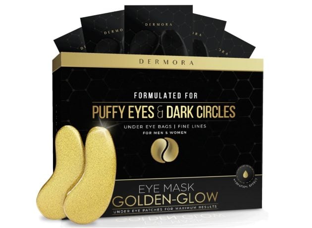 DERMORA Golden Glow Under Eye Patches (30 Pairs Eye Gels)