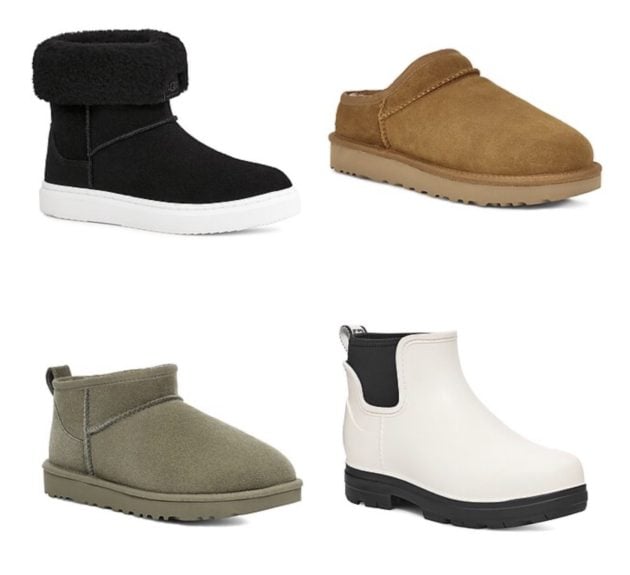 UGG Slippers only $49.99, Booties only $99.99!