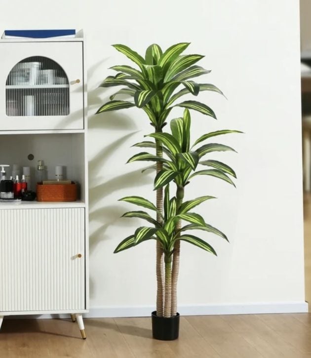 Dracaena Tree Faux Plant (5 foot) only $34.99!