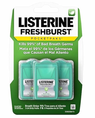 Listerine Freshburst Pocketpaks Breath Strips