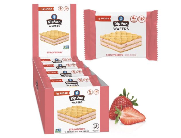 Rip Van Strawberry Keto Wafer Cookies 