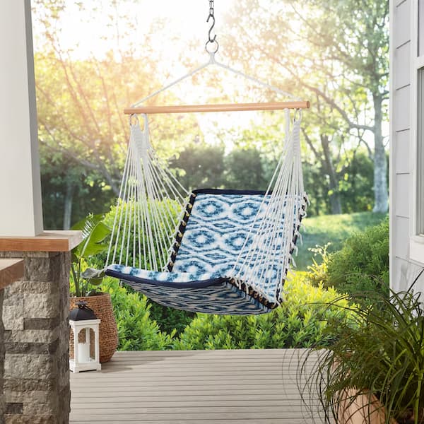 Style Selections Cusco Denim Fabric Hammock Chair