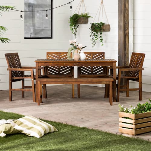 Alfonsi 7-Person Rectangular Outdoor Dining Set