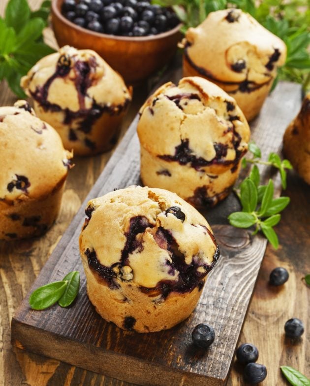 blueberry muffins